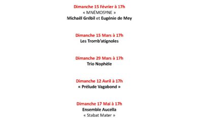 Concerts Saison 2025 – 2026