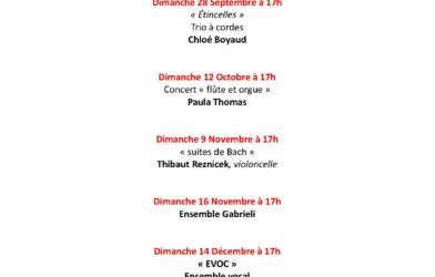 Concerts Saison 2025 – 2026