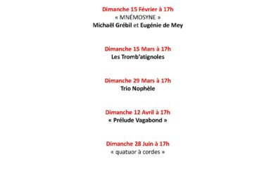 Concerts Saison 2025 – 2026